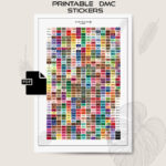 Pdf Dmc Color Card   Etsy Ireland Pertaining To Printable Dac Dmc List