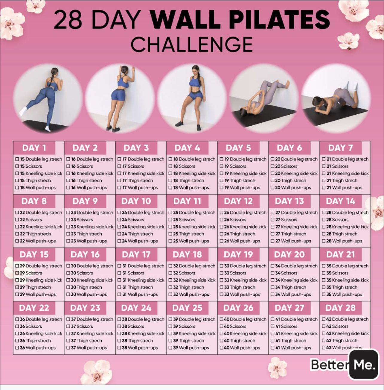 Pin Page intended for Printable Wall Pilates Chart