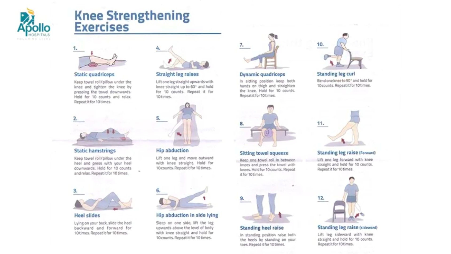 Pin Page with Printable Knee Strengthening Exercises