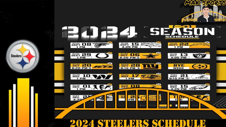 Steelers 2024 Schedule Printable