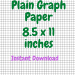 Plain Graph Paper, Instant Download, 8.5 X 11 Inches   Etsy For 8.5 X 11 Graph Paper Printable