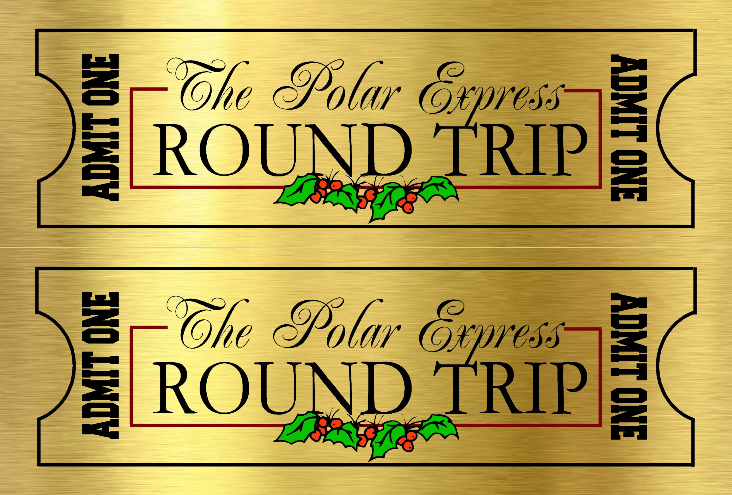 Polar Express Ticket – The Idea Door pertaining to Polar Express Tickets Printable