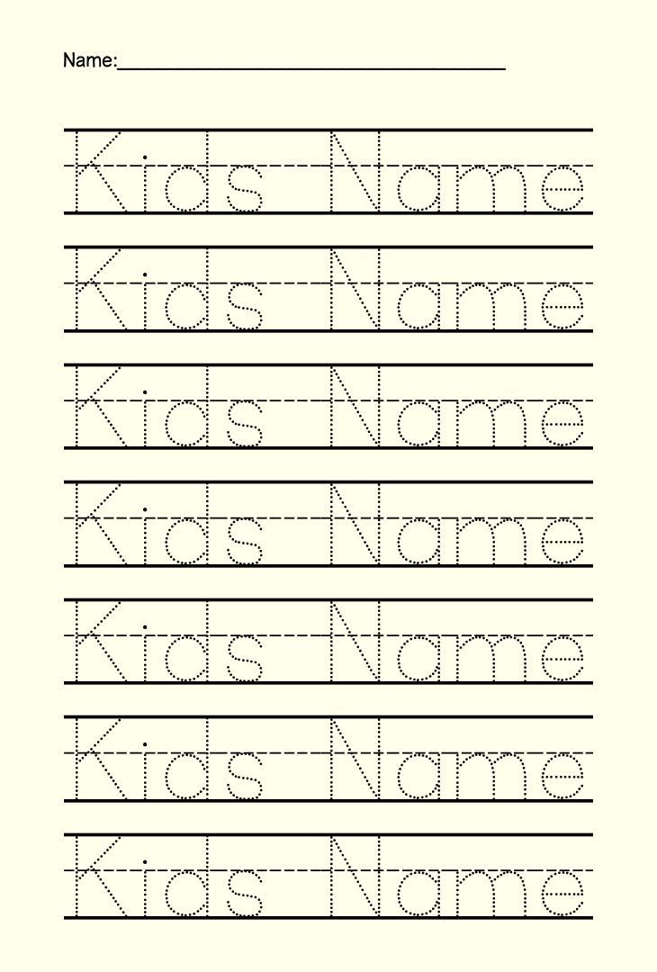 Preschool Name Tracing - 15 Free Pdf Printables | Printablee pertaining to Free Printable Name Tracing