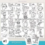 Printable Alphabet Baby Shower Coloring Book 101   Baby Pinch Inside Alphabet Coloring Book Printable