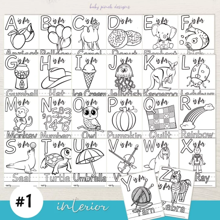 Alphabet Coloring Book Printable