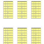 Printable Blank Guitar Neck Diagrams   Chord & Scale Charts With Free Printable Printable Blank Chord Charts