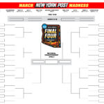 Printable Blank Ncaa Bracket Template For March Madness 2024 For Printable March Madness Bracket 2024