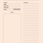 Printable Blank Reading Log Template Pdf | Reading Tracker with regard to Book Journal Pages Printable