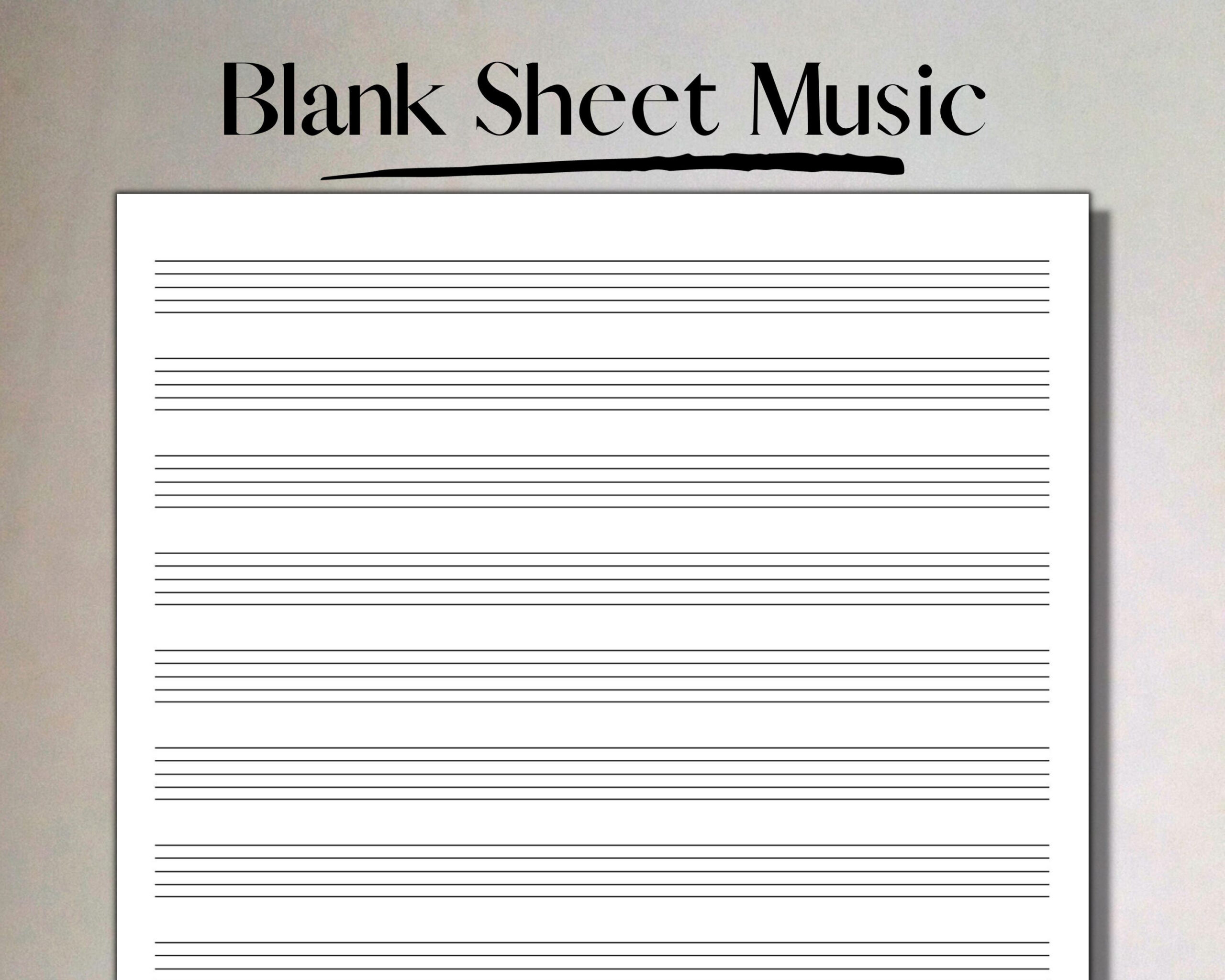 Printable Blank Sheet Music Manuscript Paper, 12 Stave, Printable intended for Printable Blank Sheet Music