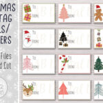 Printable Christmas Gift Tag For Print And Cut Intended For Printable Christmas Labels For Presents