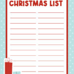 Printable Christmas Lists   25 Free Printables | Printabulls Intended For Santa Wish List Printable