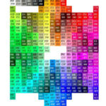 Printable Color Chart With Hex Values   Etsy Within Printable Hex Code Chart