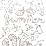 Printable Coloring Pages Summer Coloring Pages Inside Free Printable Summer Coloring Sheets