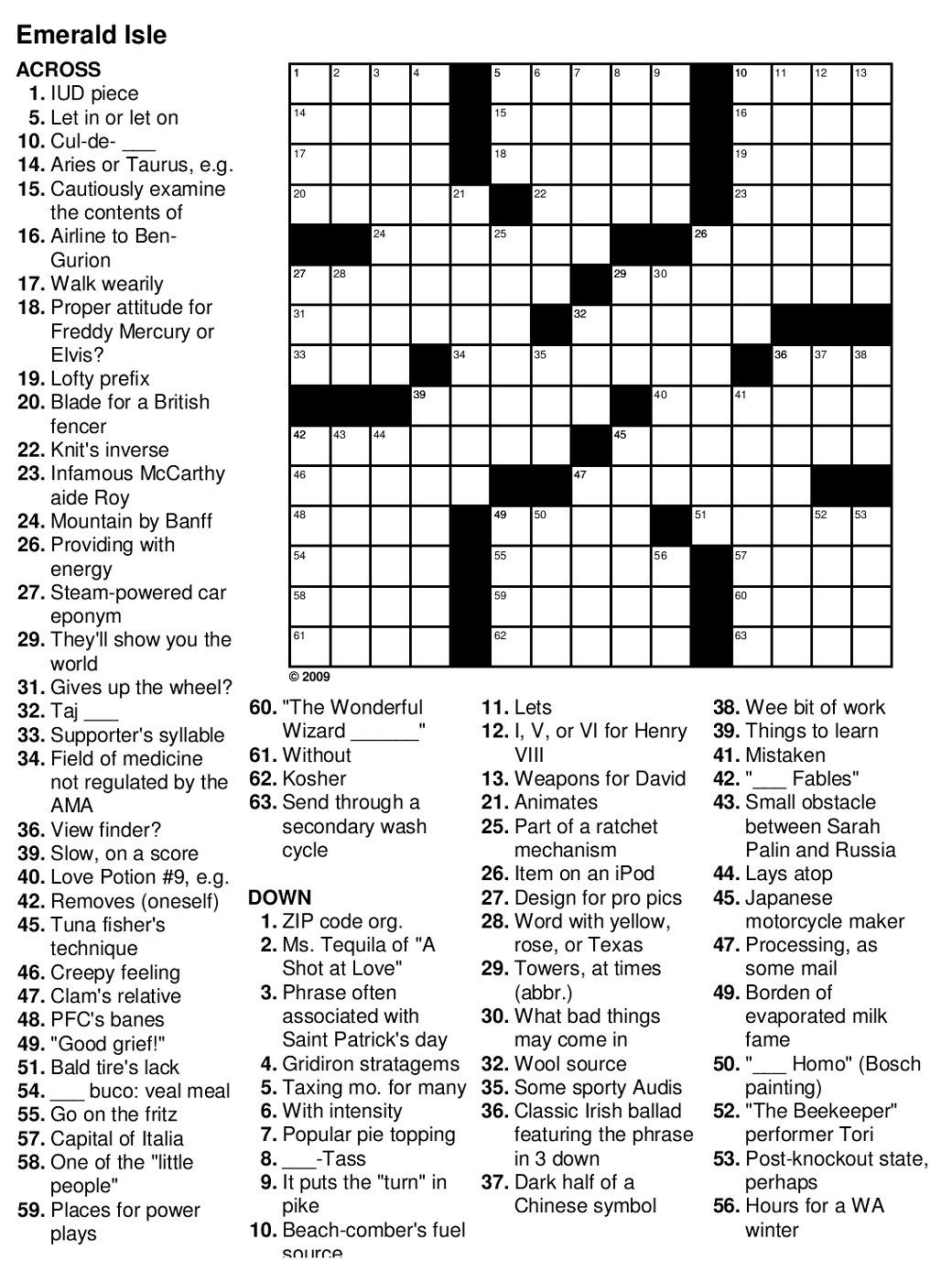 Printable Crossword Puzzles For Adults Easy in Printable Crossword Puzzles For Adults