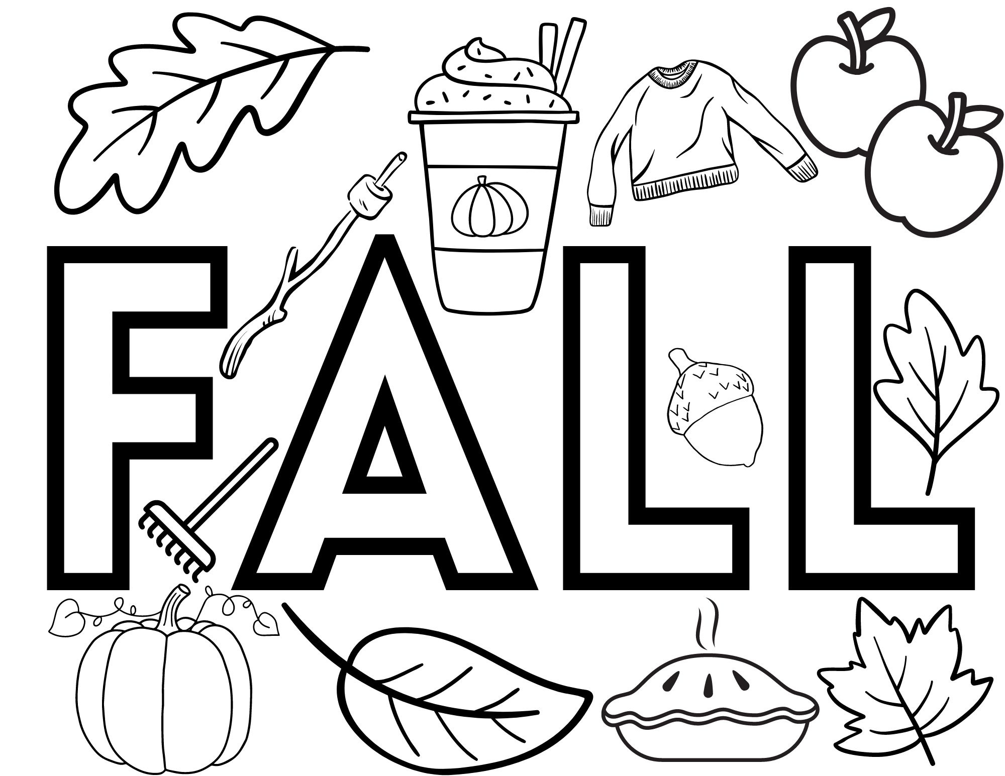 Printable Cute Fall Coloring Pages - Crafty Morning regarding Printable Fall Coloring Sheets