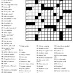 Printable Daily Crossword 2017   Printable Crossword Puzzles Throughout Free Daily Crossword Printable