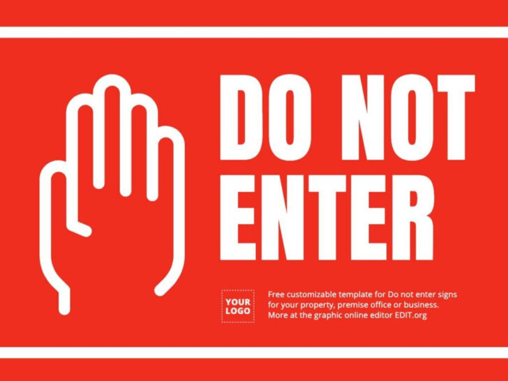 Do Not Enter Sign Printable