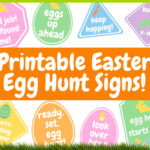 Printable Easter Egg Hunt Signs, Digital Printable Egg Hunt with Printable Egg Hunt Signs