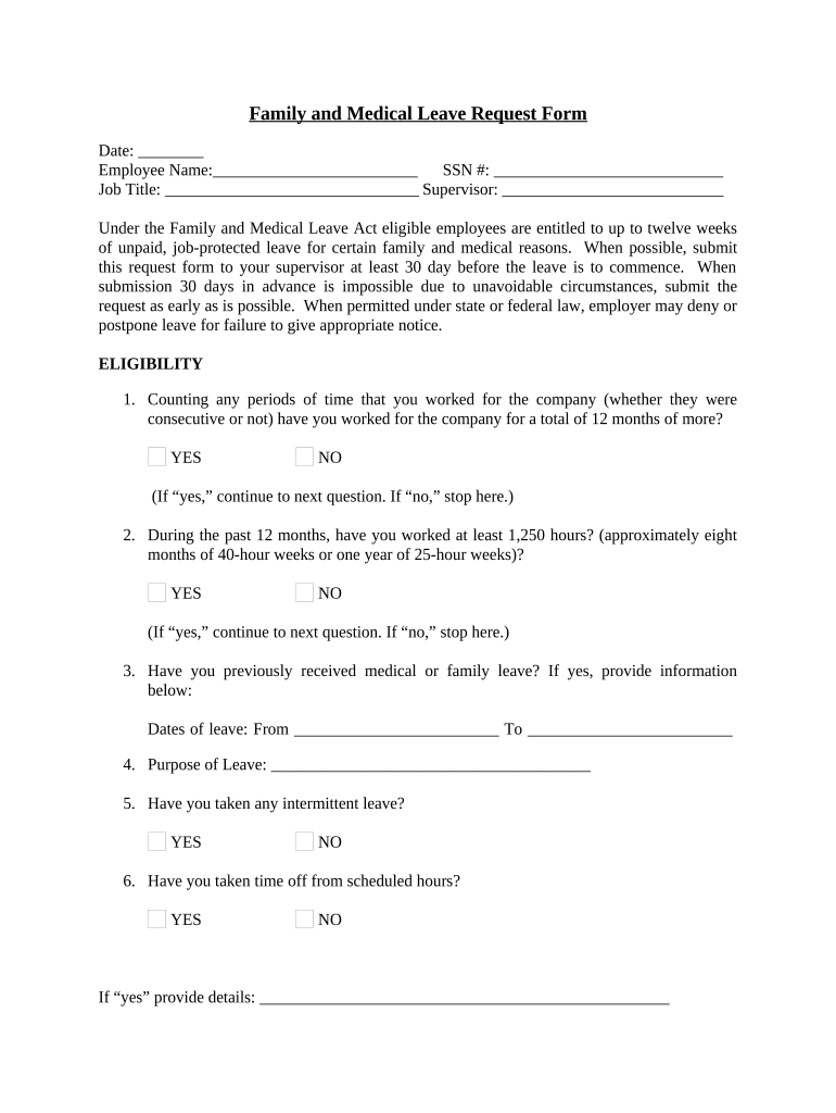 Printable Fmla Forms: Pre-Built Template | Airslate Signnow throughout Printable Fmla Forms 2024