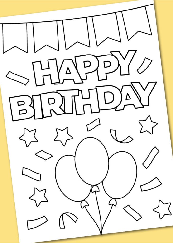 Happy Birthday Card Printable