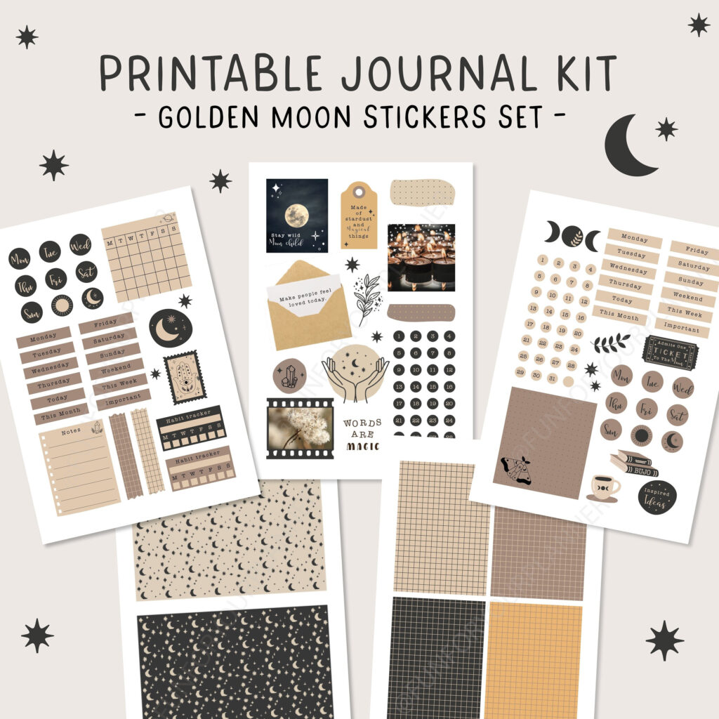 Aesthetic Free Printable Journal Kit FREE Printables