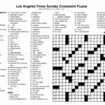 Printable La Times Crossword 2019   Printable Crossword Puzzles In La Times Crossword Puzzle Printable