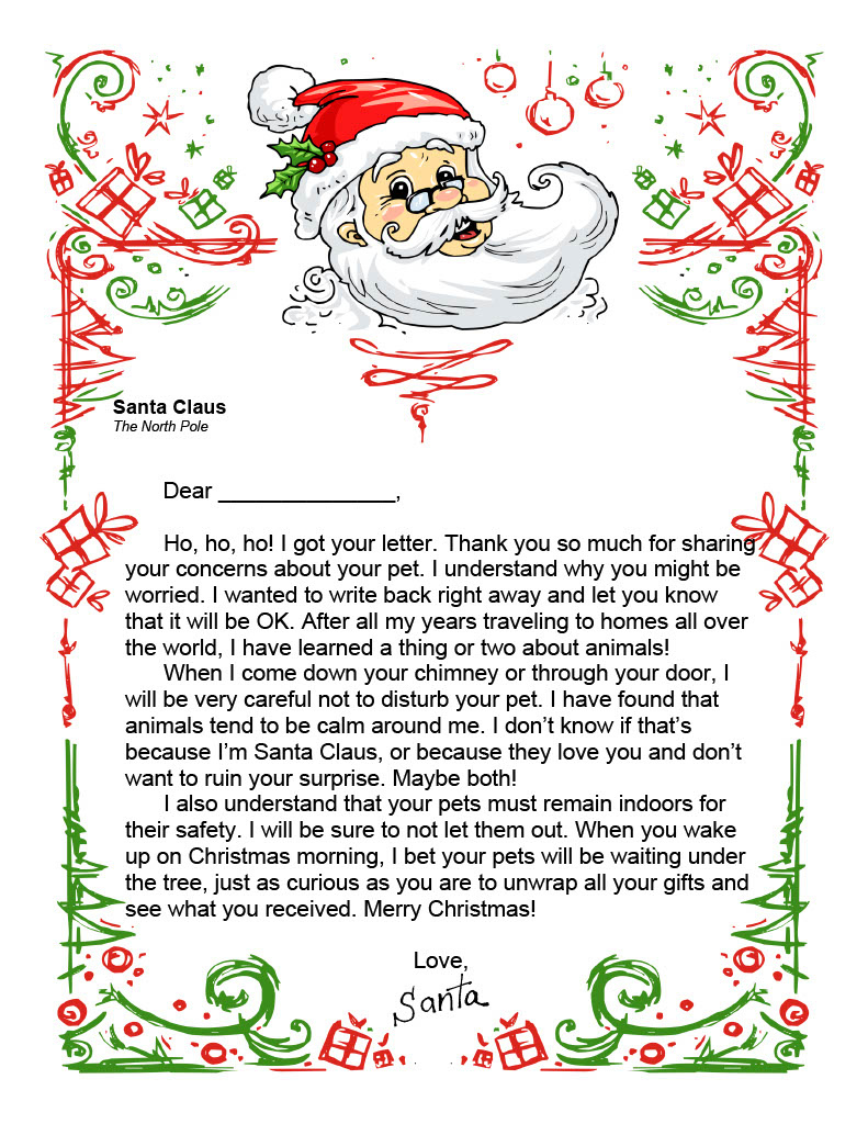 Printable Letters From Santa | Free Printables regarding Free Printable Letters From Santa