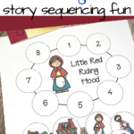 Printable Little Red Riding Hood Sequencing Activity Within Red Riding Hood Printable Story