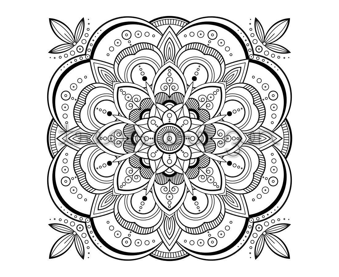 Printable Mandala Coloring Pages Coloring Page Mandala Coloring throughout Mandala Coloring Book Printable