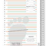 Printable Measuring Gauge with Kids Shoe Sizer Template Printable Shoe Size Chart For Adults