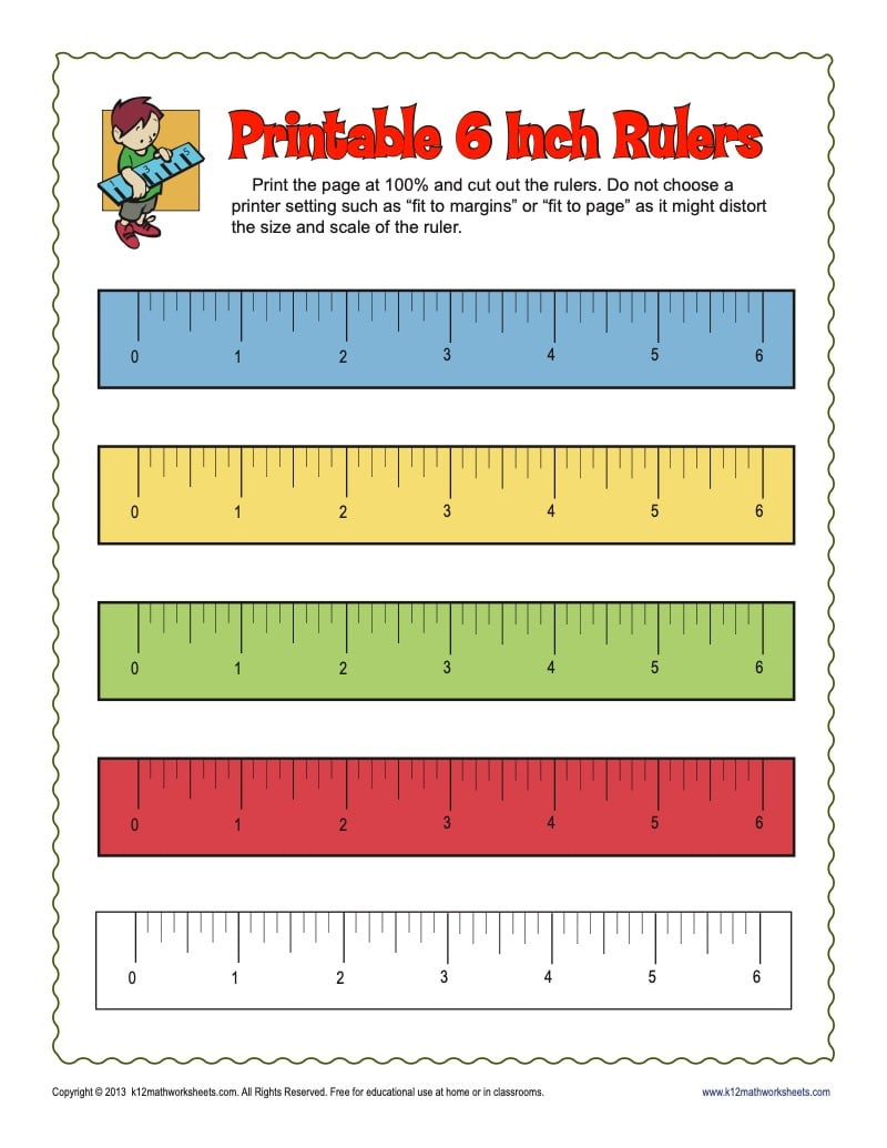 Printable Mm Ruler &amp;amp; Inches Ruler - K12 Math Worksheets in Printable Ruler With Inches