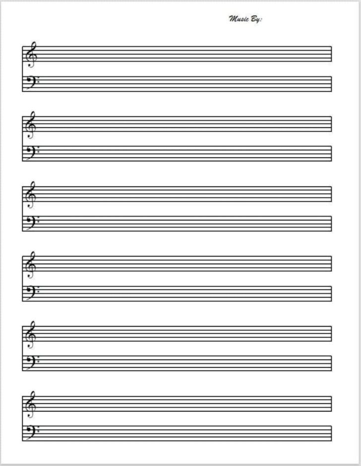 Blank Sheet Music Printable