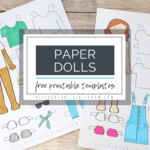 Printable Paper Doll Templates- Color And Play – The Kitchen Table in Free Printable Paper Dolls