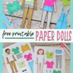 Printable Paper Doll Templates  Color And Play   The Kitchen Table Intended For Free Printable Paper Dolls