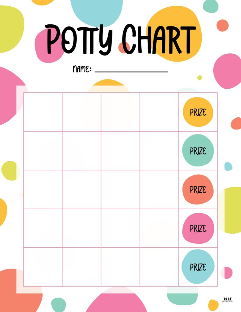 Printable Potty Training Charts - 20 Pages | Printabulls in Free Printable Potty Chart