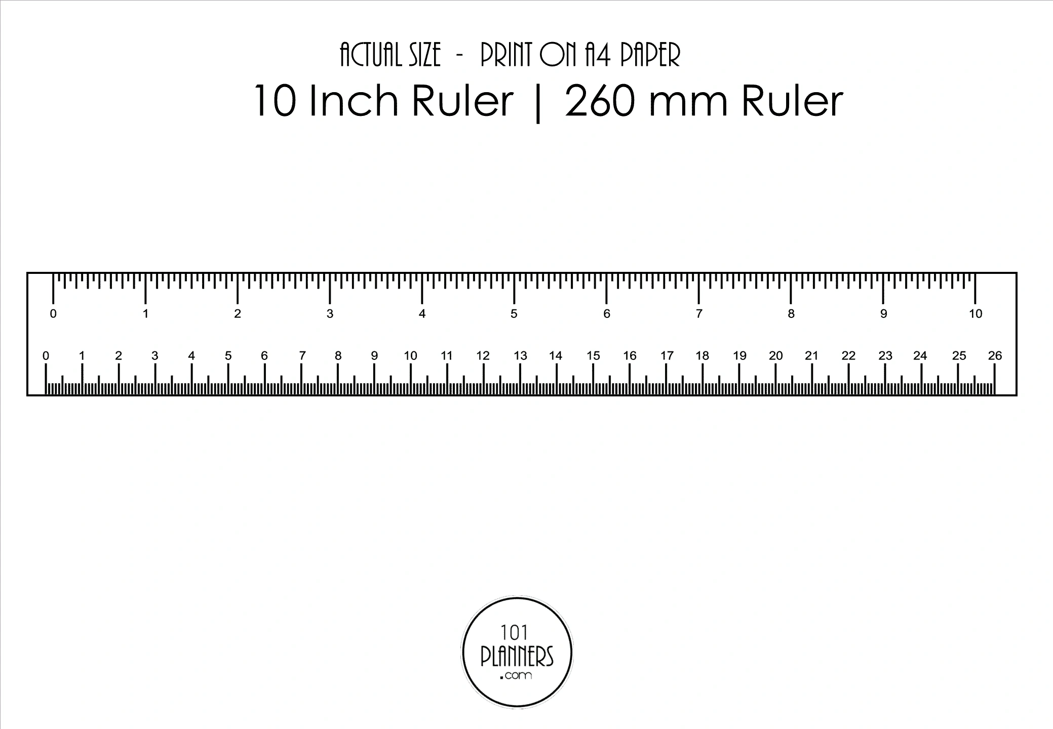 Printable Ruler | Online Ruler in Ruler in Mm Printable