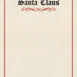 Printable Santa Letterhead Templates   12 Free Printables For Letterhead From Santa Printable