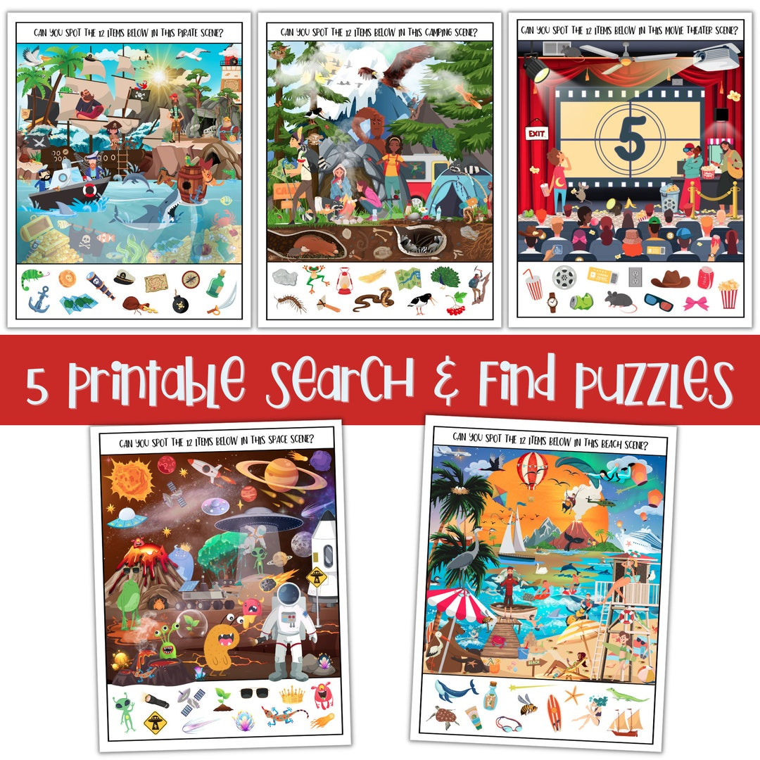 Printable Search &amp;amp; Find, Hidden Picture Games For Kids, I Spy in Printable Search And Find Pictures