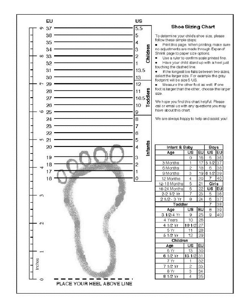 Printable-Shoe-Size-Chart-Adult-1 – Sovereign Lake Nordic Club intended for Printable Shoe Size Chart