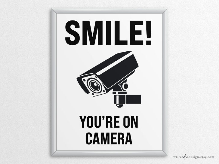 Smile You Free Camera Signs Printable