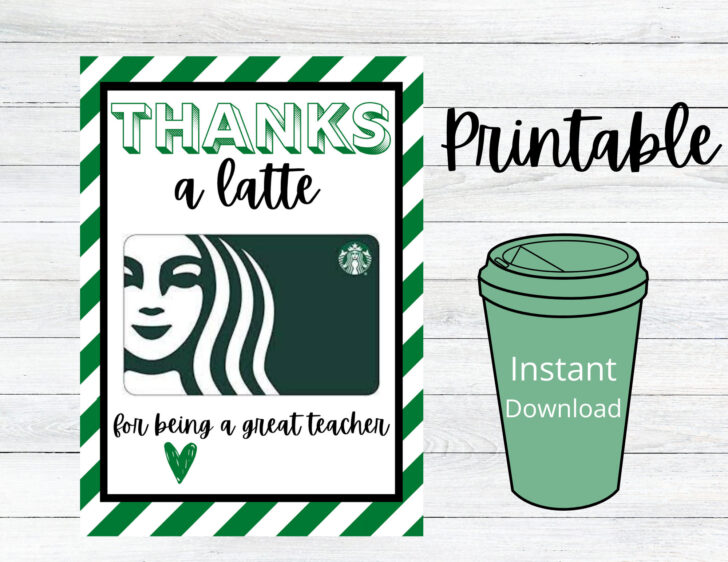 Starbucks Gift Card Printable