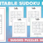 Printable Sudoku   100+ Puzzles From Easy To Hard   World Of Regarding Free Printable Sudoku Puzzles