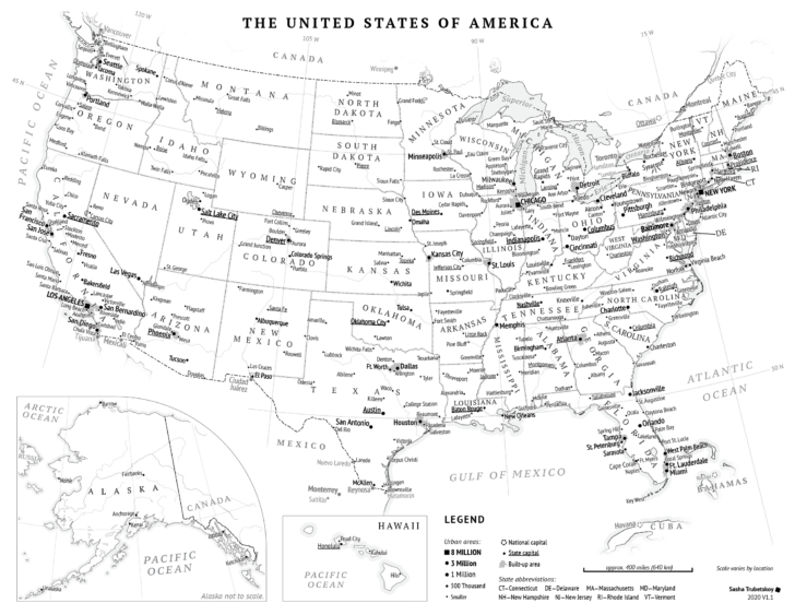 Printable Map of United States