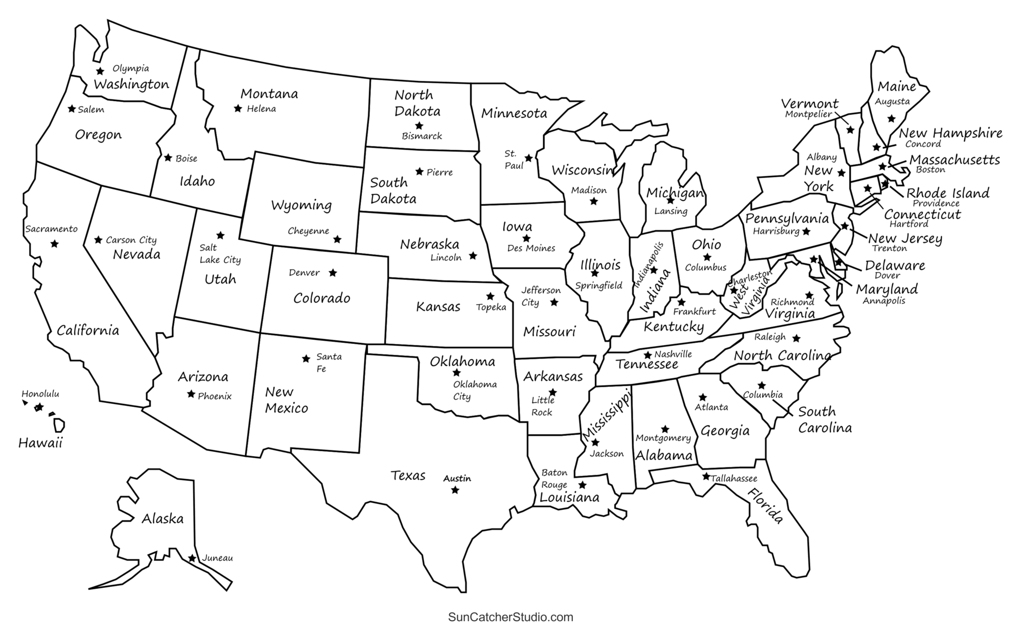 Printable Us Maps With States (Usa, United States, America) – Diy in United States Map Printable