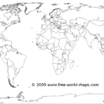 Printable White Transparent Political Blank World Map C3 | Free Intended For Blank World Map Printable