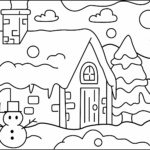 Printable Winter Coloring Pages For Kids | Amax Kids Pertaining To Printable Winter Coloring Sheets