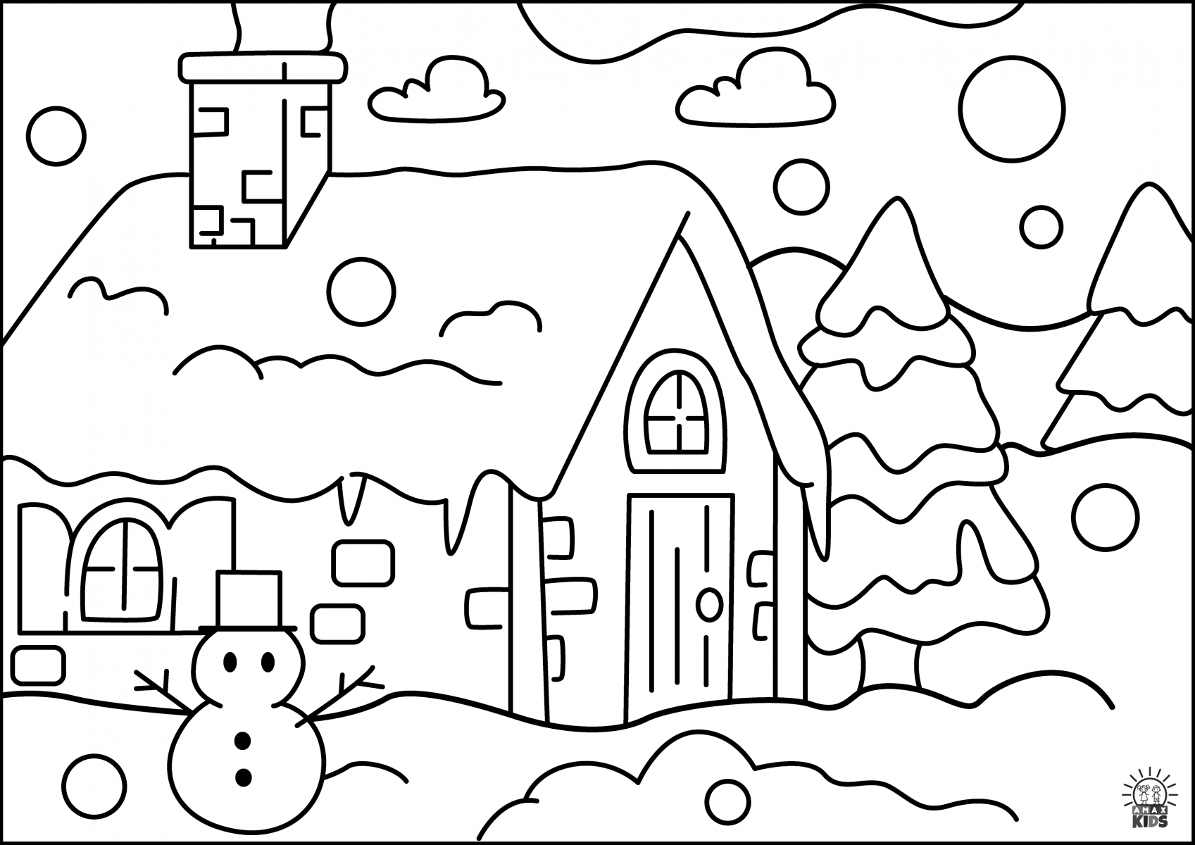 Printable Winter Coloring Pages For Kids | Amax Kids pertaining to Printable Winter Coloring Sheets