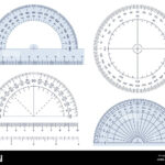 Protractor. Angles Measuring Tool, Round 360 Protractors Scale And Regarding Protractor For Demo Printable