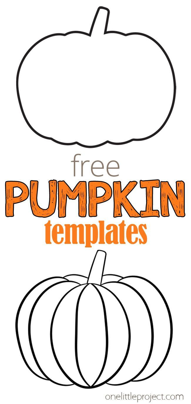 Pumpkin Template | Free Printable Pumpkin Outlines - One Little intended for Free Printable Pumpkin Template