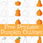 Pumpkin Template Printable Outlines & Patterns For Crafts Inside Free Printable Pumpkin Templates